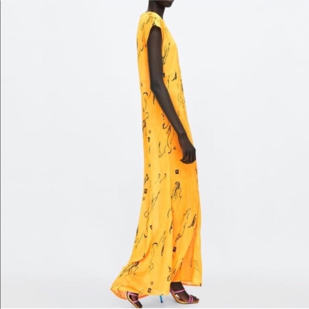Zara Yellow Maxi Dress